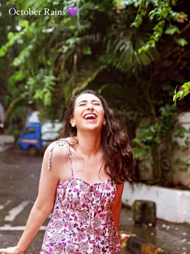 Karisma Kapoor Enjoyed The Rains Of Mumbai, Danced Like This –