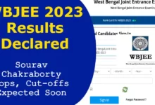 WBJEE 2023 Results Declared: Sourav Chakraborty Tops, Cut-offs Expected Soon