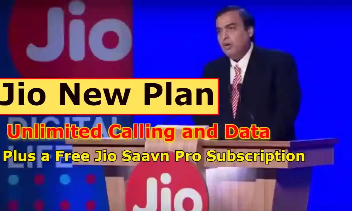 Jio New Plan: Unlimited Calling and Data, Plus a Free Jio Saavn Pro Subscription