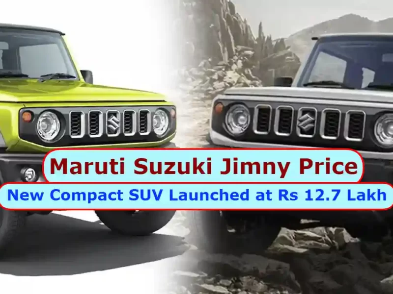 Maruti Suzuki Jimny Price: New Compact SUV Launched at Rs 12.7 Lakh, Top Variant Price Revealed