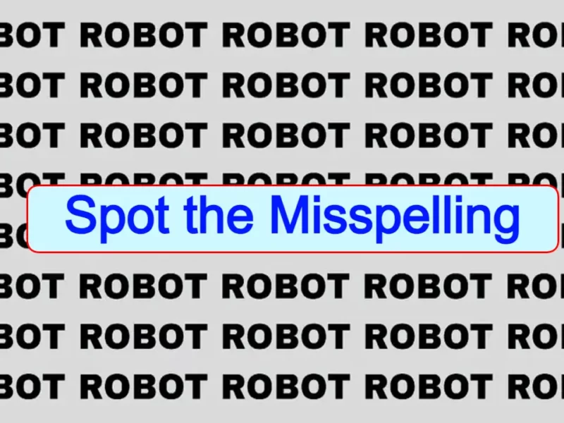 Spot the Misspelling: Unveiling the Error within the Word 'Robot' in this Picture!