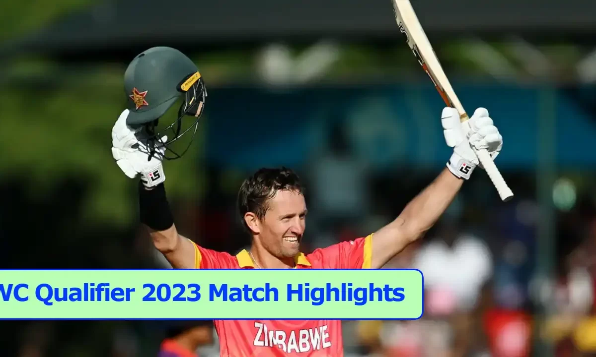 WC Qualifier 2023 Match Highlights: West Indies, Zimbabwe, and Netherlands Win