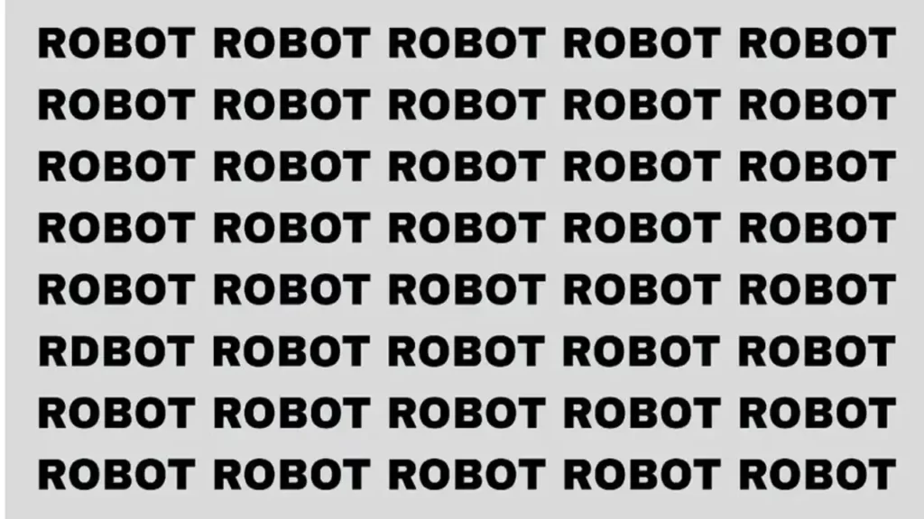 Spot the Misspelling: Unveiling the Error within the Word 'Robot' in this Picture!