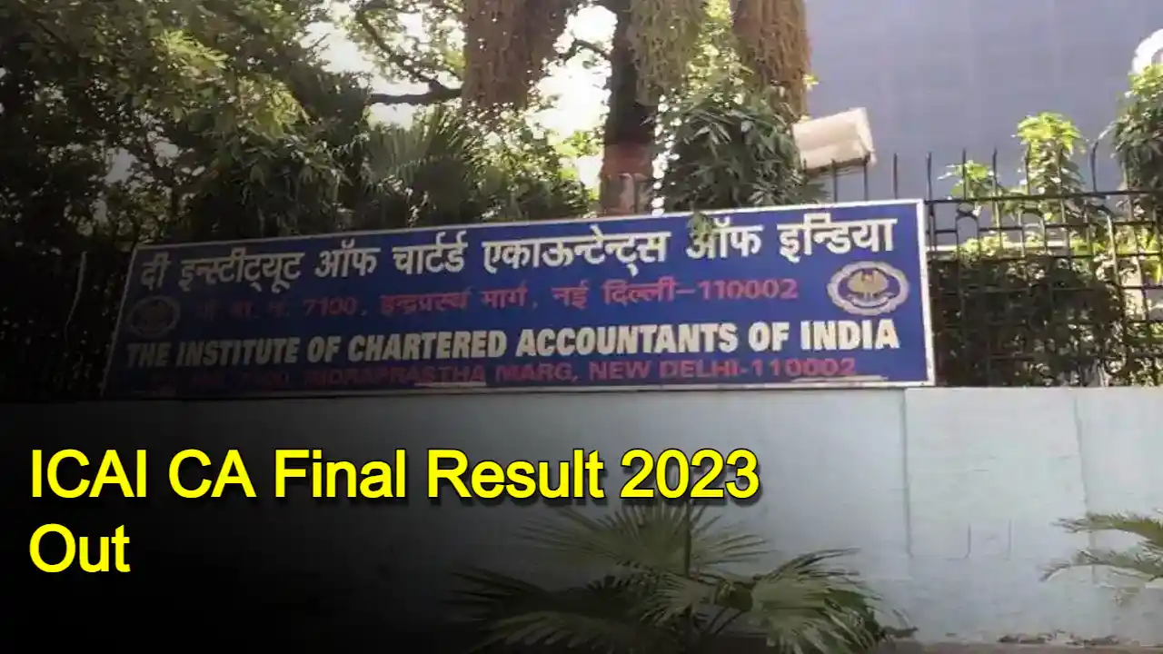 ICAI CA Final Result 2023 Out: Pass Percentage 21.39%, Topper Amit Sharma