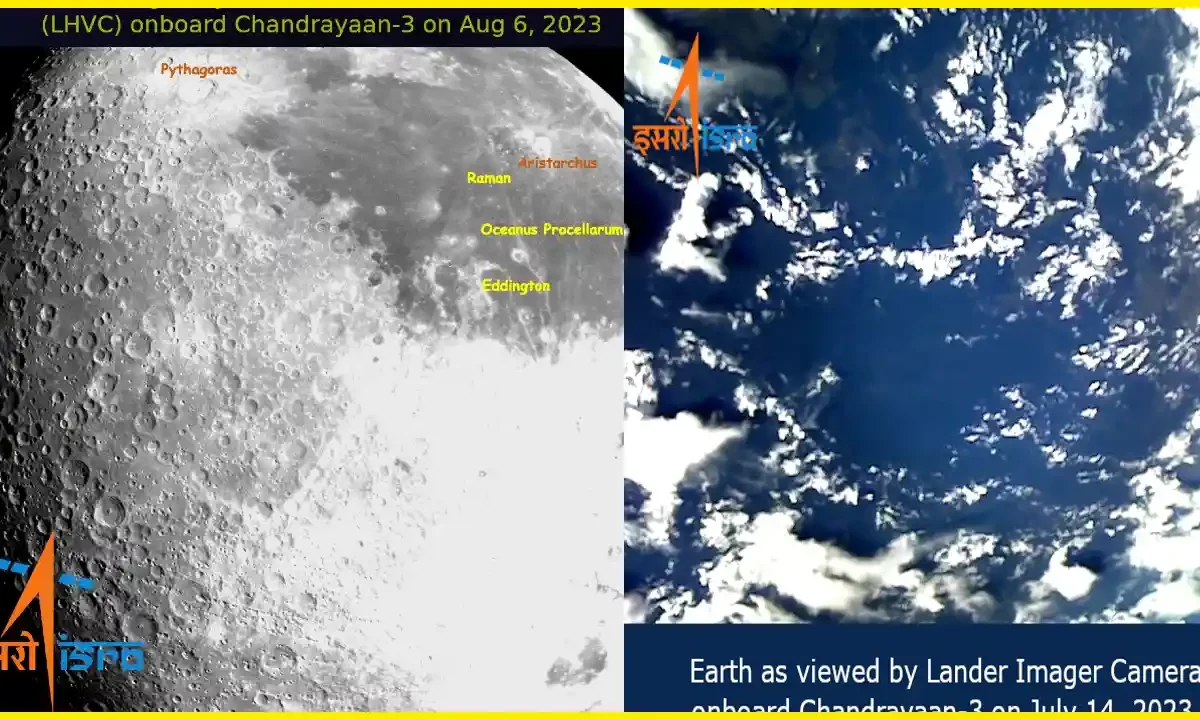 Chandrayaan-3 Sends Stunning Images of Earth and Moon