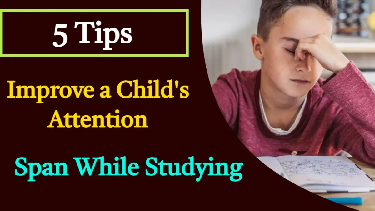 5 Tips to Improve a Child's Attention Span While Studying