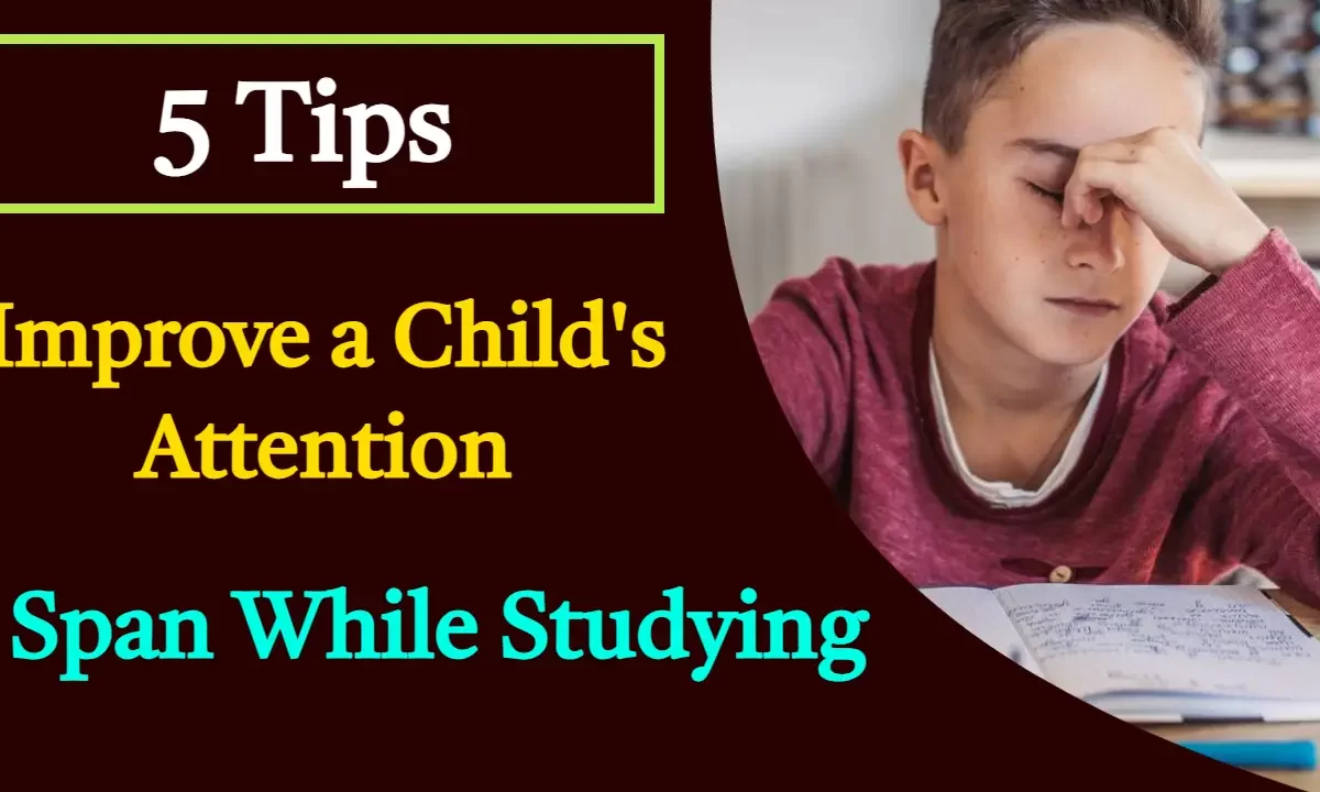 5 Tips to Improve a Child's Attention Span While Studying